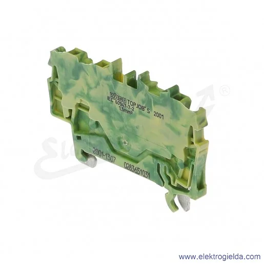 Złączka sprężynowa 2001-1307 1,5mm2 3-przewodowa, ochronna żółto-zielona PE TopJob S Złączka sprężynowa 2001-1307 1,5mm2 3-przewodowa, ochronna żółto-zielona PE TopJob S