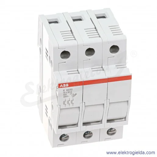 Rozłącznik bezpiecznikowy 2CSM204753R1801, E93/32,10x38, 3P, 32A, 690v, montaż DIN 35mm Rozłącznik bezpiecznikowy 2CSM204753R1801, E93/32,10x38, 3P, 32A, 690v, montaż DIN 35mm