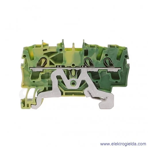 Złączka sprężynowa 2002-1307 2,5mm2 3-przewodowa, ochronna żółto-zielona PE TopJob S Złączka sprężynowa 2002-1307 2,5mm2 3-przewodowa, ochronna żółto-zielona PE TopJob S