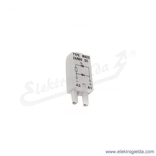 Moduł sygnalizacyjny LD M42G 24/60VDC A1+A2- Dioda LED + D zielony Moduł sygnalizacyjny LD M42G 24/60VDC A1+A2- Dioda LED + D zielony