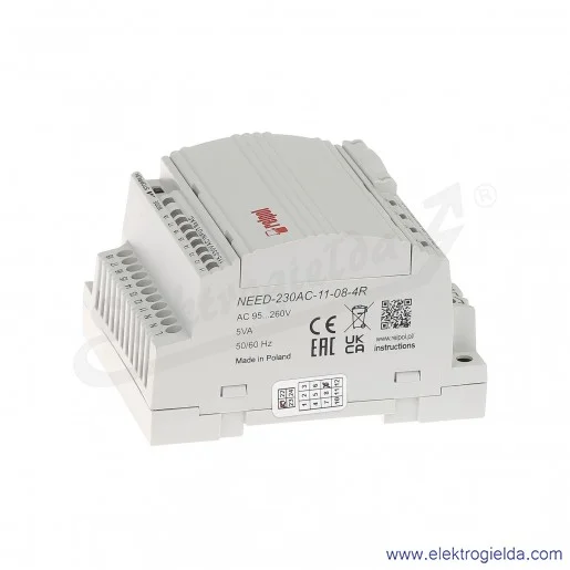 Przekaźnik programowalny NEED-230AC-11-08-4R bez wyświetlacza Przekaźnik programowalny NEED-230AC-11-08-4R bez wyświetlacza