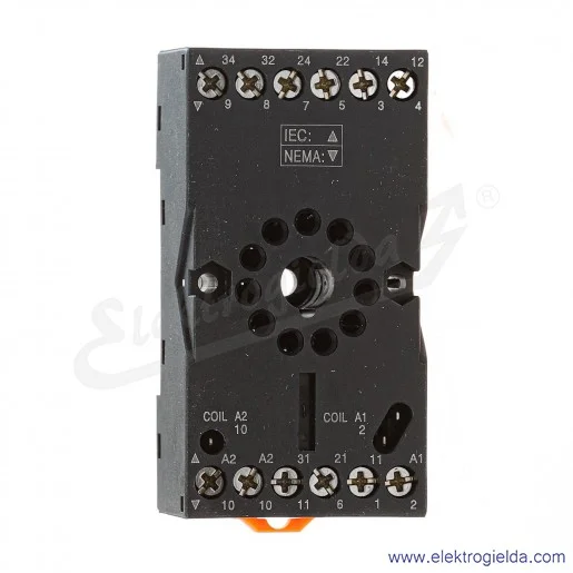 Gniazdo przekaźnikowe 2613506 GZP11 czarne do R15, montaż DIN Gniazdo przekaźnikowe 2613506 GZP11 czarne do R15, montaż DIN