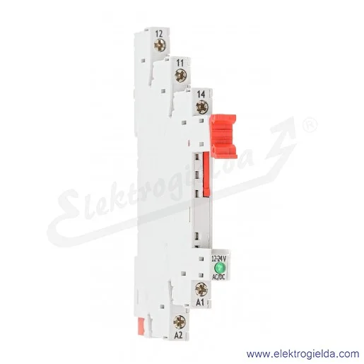 Gniazdo z zaciskami śrubowymi 2615817 6W-12-24V-U do przekaźników RM699BV i RSR30, montaż DIN Gniazdo z zaciskami śrubowymi 2615817 6W-12-24V-U do przekaźników RM699BV i RSR30, montaż DIN