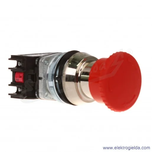 Przycisk awaryjny NEF30 DRPc2Y czerwony dłoniowy ryglowany 30mm 2NC Przycisk awaryjny NEF30 DRPc2Y czerwony dłoniowy ryglowany 30mm 2NC