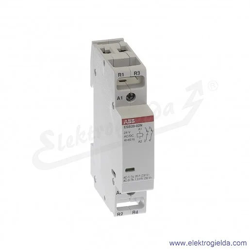 Stycznik modułowy ESB20-02N-01 20A 2NC 24V AC/DC Stycznik modułowy ESB20-02N-01 20A 2NC 24V AC/DC