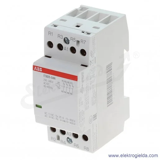 Stycznik modułowy ESB25-04N-06 25A 4NC 230V AC/DC Stycznik modułowy ESB25-04N-06 25A 4NC 230V AC/DC