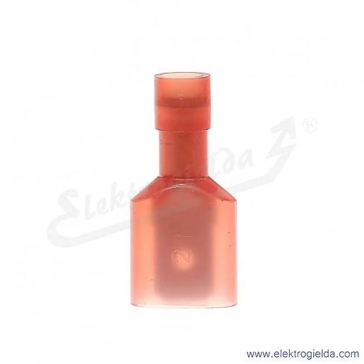 Wsuwka całkowicie izolowana WCI 6,3-1/0,8 z długą poliamidową tuleją izolacyjną Wsuwka całkowicie izolowana WCI 6,3-1/0,8 z długą poliamidową tuleją izolacyjną