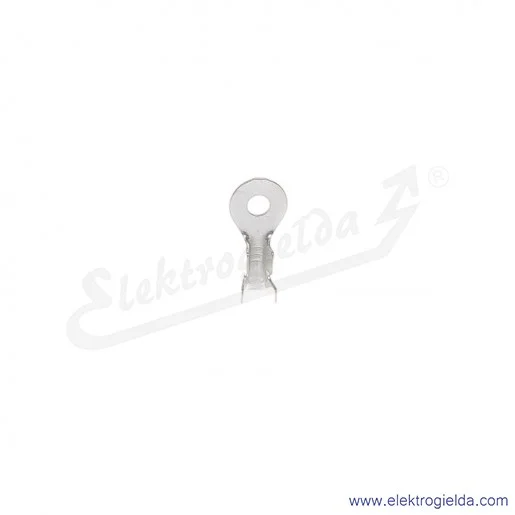 Końcówka oczkowa zaciskana tak jak końcówki konektorowe MO 1/3 z mosiądzu cynowany galwanicznie Końcówka oczkowa zaciskana tak jak końcówki konektorowe MO 1/3 z mosiądzu cynowany galwanicznie