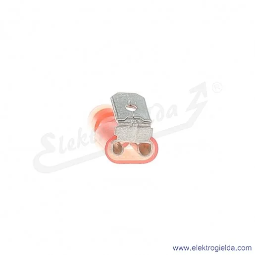 Nasuwka z odgałęzieniem całkowicie izolowana NWCI 6,3-1/0,8 z tuleją izolacyjną poliamidową Nasuwka z odgałęzieniem całkowicie izolowana NWCI 6,3-1/0,8 z tuleją izolacyjną poliamidową