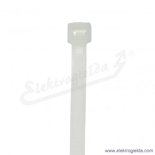 Opaska zaciskowa E01TK-01010101901, TK 43/5, 430mm, 100szt, trytytka, biała Opaska zaciskowa E01TK-01010101901, TK 43/5, 430mm, 100szt, trytytka, biała