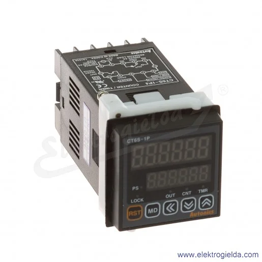 Licznik czasu i impulsów CT6S-1P4, 230VAC, 48X48 Licznik czasu i impulsów CT6S-1P4, 230VAC, 48X48