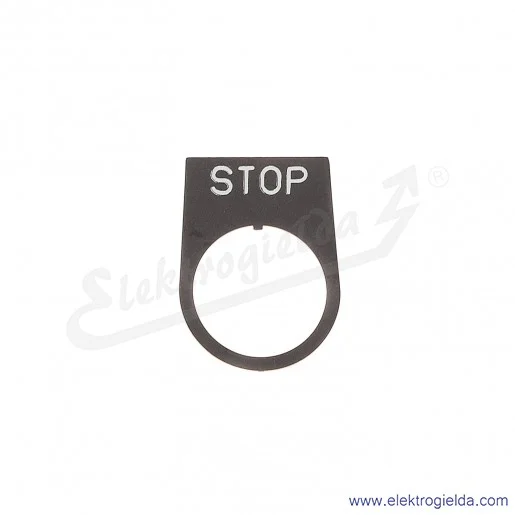 Tabliczka informacyjna NEF30 TI II *STOP* do przycisków 30mm Tabliczka informacyjna NEF30 TI II *STOP* do przycisków 30mm
