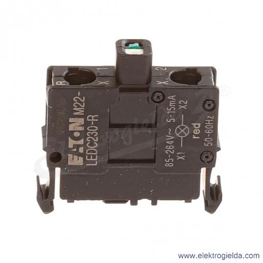 Moduł LED 216567, M22-LEDC230-R czerwony, 230VAC, do kasety Moduł LED 216567, M22-LEDC230-R czerwony, 230VAC, do kasety