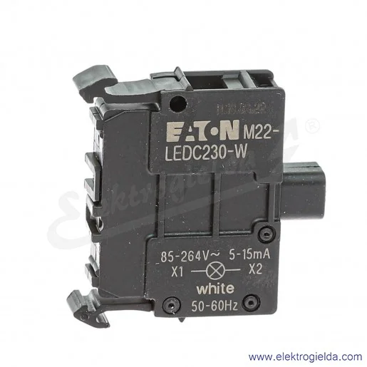 Moduł podświetlający 216566, M22-LEDC230-W biały LED, 85..264VAC, do kasety Moduł podświetlający 216566, M22-LEDC230-W biały LED, 85..264VAC, do kasety