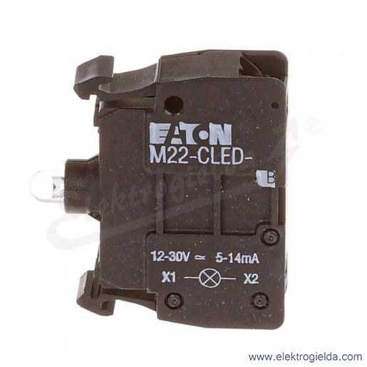 Blok podświetlający 218061, M22-CLED-B, niebieski LED, 12..30VAC/DC, montaż czołowy Blok podświetlający 218061, M22-CLED-B, niebieski LED, 12..30VAC/DC, montaż czołowy