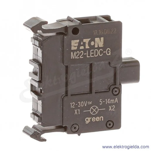 Moduł LED 216562, M22-LEDC-G, zielony, 12..30VAC/DC, do kasety Moduł LED 216562, M22-LEDC-G, zielony, 12..30VAC/DC, do kasety