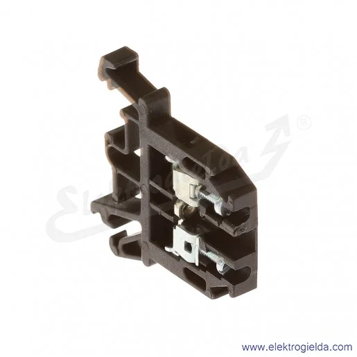 ZUG G 2,5 Złączka czarna jednotorowa gwintowa ZUG G 2,5 Złączka czarna jednotorowa gwintowa