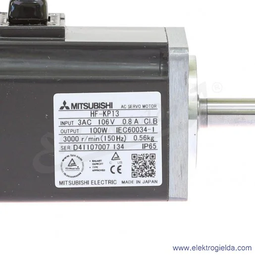 Serwosilnik HF-KP13 100W, 3000obr/min, wałek fi 8mm Serwosilnik HF-KP13 100W, 3000obr/min, wałek fi 8mm