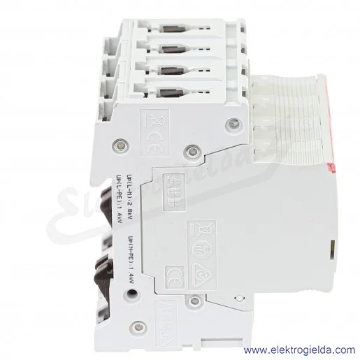 Ogranicznik przepięć 2CTB815710R2300, OVR T1-T2 4L 12.5-275s P QS, 4P, 230..400VAC, 80kA, montaż DIN Ogranicznik przepięć 2CTB815710R2300, OVR T1-T2 4L 12.5-275s P QS, 4P, 230..400VAC, 80kA, montaż DIN