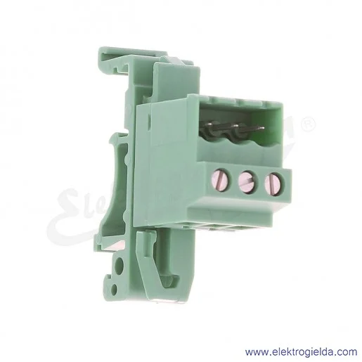 Wtyk szyny nośnej 1788127, UMSTBVK 2,5/3-G-5,08, 2.5mm2, 12A, 3P, zaciski śrubowe Wtyk szyny nośnej 1788127, UMSTBVK 2,5/3-G-5,08, 2.5mm2, 12A, 3P, zaciski śrubowe