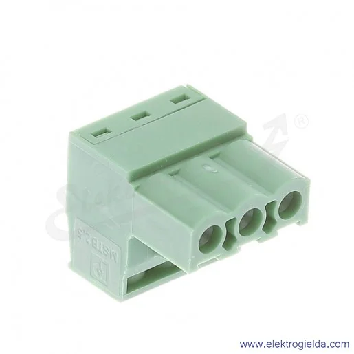Złącze do PCB 1754465, MSTB 2,5/3ST, 2.5mm2, 12A, 3P, zaciski śrubowe Złącze do PCB 1754465, MSTB 2,5/3ST, 2.5mm2, 12A, 3P, zaciski śrubowe