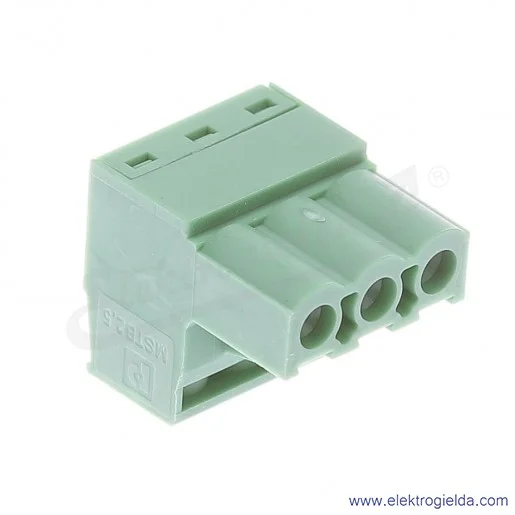 Złącze do PCB 1754465, MSTB 2,5/3ST, 2.5mm2, 12A, 3P, zaciski śrubowe Złącze do PCB 1754465, MSTB 2,5/3ST, 2.5mm2, 12A, 3P, zaciski śrubowe