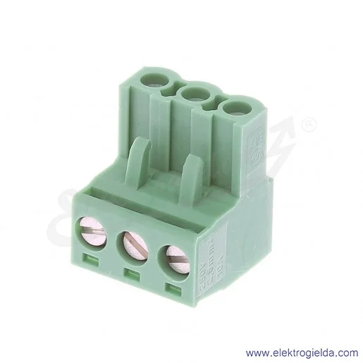 Złącze do PCB 1754465, MSTB 2,5/3ST, 2.5mm2, 12A, 3P, zaciski śrubowe Złącze do PCB 1754465, MSTB 2,5/3ST, 2.5mm2, 12A, 3P, zaciski śrubowe
