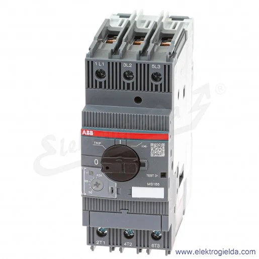 Wyłącznik silnikowy MS165-42 Termomagnetyczny 30-42A 3P 22kW Wyłącznik silnikowy MS165-42 Termomagnetyczny 30-42A 3P 22kW
