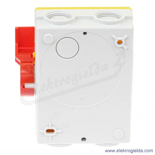 Rozłącznik bezpieczeństwa 2CMA142423R1000, BWS316YTPN, 16A, 3P, 7.5kW, w obudowie, IP65, żółty z czerwoną dźwignią Rozłącznik bezpieczeństwa 2CMA142423R1000, BWS316YTPN, 16A, 3P, 7.5kW, w obudowie, IP65, żółty z czerwoną dźwignią