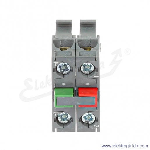 Podwójny blok styków 1SFA611610R2011, MCB-11B, 1NO+1NC, do kasety, 230V, 6A Podwójny blok styków 1SFA611610R2011, MCB-11B, 1NO+1NC, do kasety, 230V, 6A