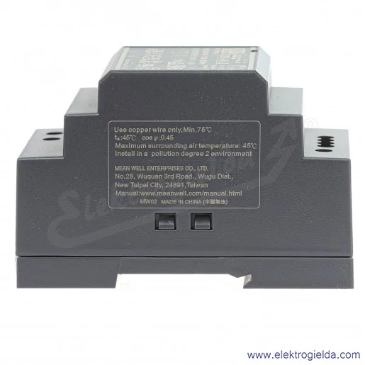 Zasilacz modułowy HDR-60-12 zasilanie 85-264VAC lub 120-370VDC, wyjście 12V 0..4.5A 60W Zasilacz modułowy HDR-60-12 zasilanie 85-264VAC lub 120-370VDC, wyjście 12V 0..4.5A 60W