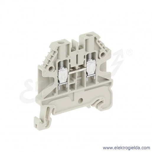 Złączka przelotowa 58.503.0055.0, WT 2,5 jednotorowa, szara, szerokość 5mm, montaż TS-35 Złączka przelotowa 58.503.0055.0, WT 2,5 jednotorowa, szara, szerokość 5mm, montaż TS-35