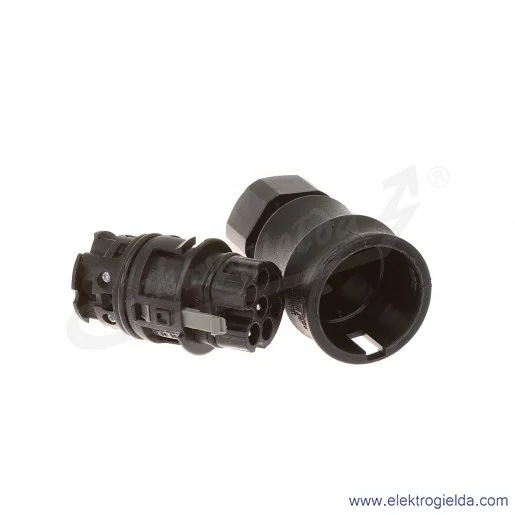 Wtyczka 96.072.4053.1, RST 20i7, 7P, 20A, czarna, montaż panelowy Wtyczka 96.072.4053.1, RST 20i7, 7P, 20A, czarna, montaż panelowy