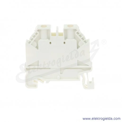 Złączka przelotowa 58.504.0055.2, WT 4, jednotorowa, biała, montaż TS-35 Złączka przelotowa 58.504.0055.2, WT 4, jednotorowa, biała, montaż TS-35