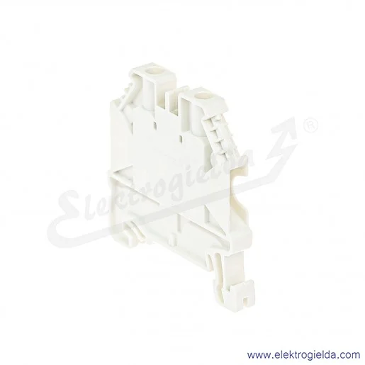 Złączka przelotowa 58.504.0055.2, WT 4, jednotorowa, biała, montaż TS-35 Złączka przelotowa 58.504.0055.2, WT 4, jednotorowa, biała, montaż TS-35