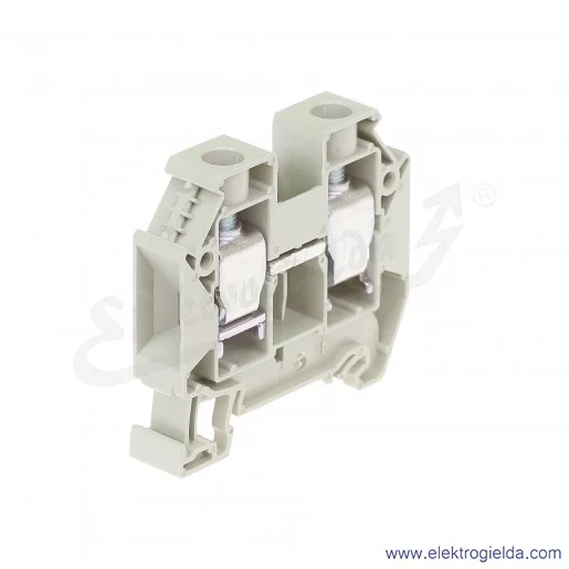 Złączka przelotowa WT 16, 16mm2, szara, szerokość 12mm, montaż TS-35 Złączka przelotowa WT 16, 16mm2, szara, szerokość 12mm, montaż TS-35