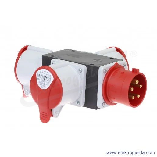 Odgałęźnik ROP 3253 3-fazowy wejście 1x32A 5P/ wyjście 3x32A 5P IP44 Odgałęźnik ROP 3253 3-fazowy wejście 1x32A 5P/ wyjście 3x32A 5P IP44