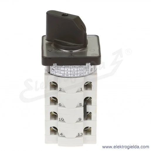 Łącznik krzywkowy pulpitowy S10JD9551 V6 10A 0-Y-D 3P IP40 Łącznik krzywkowy pulpitowy S10JD9551 V6 10A 0-Y-D 3P IP40