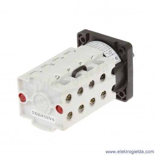 Łącznik krzywkowy pulpitowy S10JD9551 V6 10A 0-Y-D 3P IP40 Łącznik krzywkowy pulpitowy S10JD9551 V6 10A 0-Y-D 3P IP40