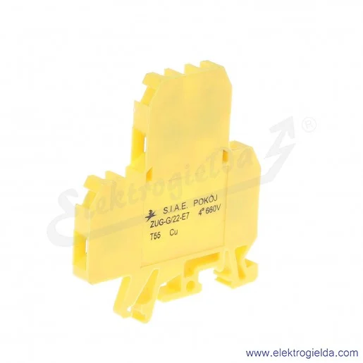 Złączka z układem A01-6901, ZUG-G/22-E7, 600V, jednotorowa, żółta, 4mm2