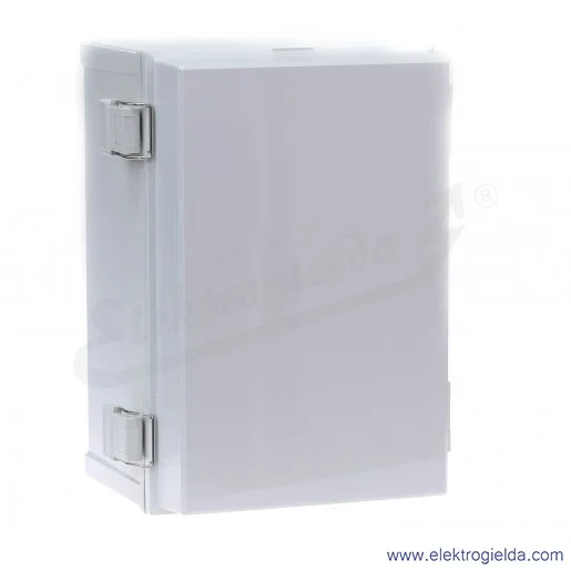 Szafka CAB ABS 302018 G 300x200x180, drzwi szare zamykane na klamry na dłuższym boku IP65 Szafka CAB ABS 302018 G 300x200x180, drzwi szare zamykane na klamry na dłuższym boku IP65