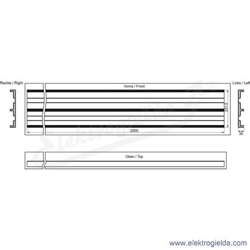 Rysunek wymiarowy Rysunek wymiarowy