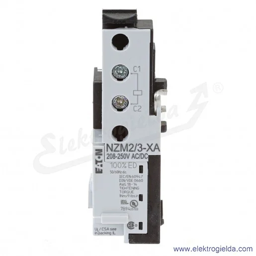 Wyzwalacz wzrostowy 259763, NZM2/3-XA208-240AC/DC, do N1 i NZm1 Wyzwalacz wzrostowy 259763, NZM2/3-XA208-240AC/DC, do N1 i NZm1