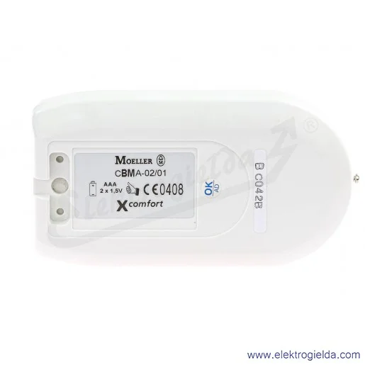 Czujnik ruchu 104921, CBMA-02/01, na podczerwień, biały, 110 stopni, natynkowy Czujnik ruchu 104921, CBMA-02/01, na podczerwień, biały, 110 stopni, natynkowy