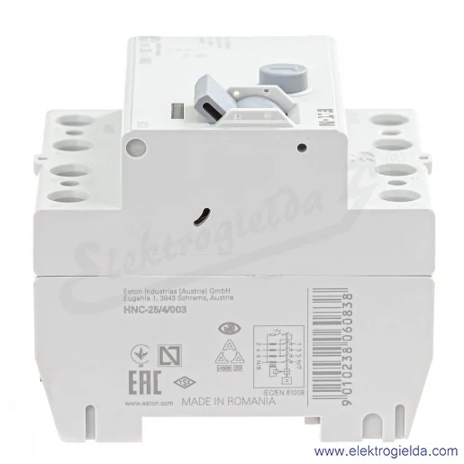 Wyłącznik różnicowoprądowy HNC-25/4/003 4P 25A 0,03A typ AC Wyłącznik różnicowoprądowy HNC-25/4/003 4P 25A 0,03A typ AC