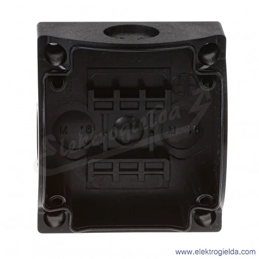 Kaseta pusta 216536, M22-IY1, 1 otworowa 22mm, żółta, IP67 Kaseta pusta 216536, M22-IY1, 1 otworowa 22mm, żółta, IP67