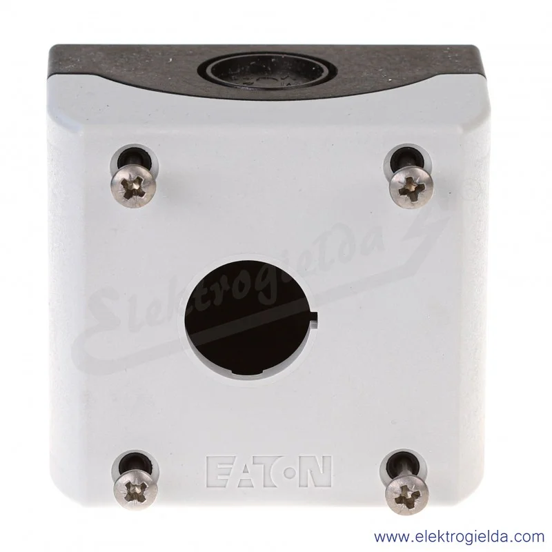 Kaseta pusta 216535, M22-I1, 1 otworowa 22mm, szara, IP67 Kaseta pusta 216535, M22-I1, 1 otworowa 22mm, szara, IP67