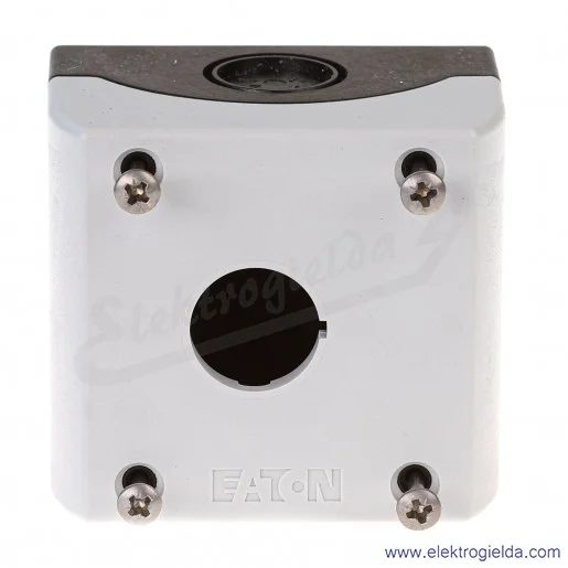 Kaseta pusta 216535, M22-I1, 1 otworowa 22mm, szara, IP67 Kaseta pusta 216535, M22-I1, 1 otworowa 22mm, szara, IP67