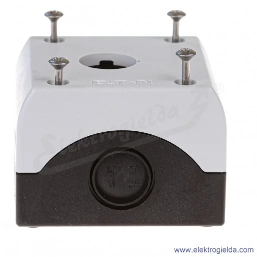 Kaseta pusta 216535, M22-I1, 1 otworowa 22mm, szara, IP67 Kaseta pusta 216535, M22-I1, 1 otworowa 22mm, szara, IP67