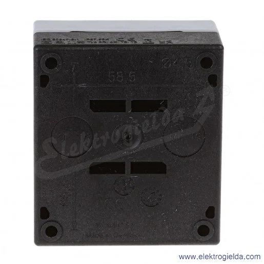 Kaseta pusta 216535, M22-I1, 1 otworowa 22mm, szara, IP67 Kaseta pusta 216535, M22-I1, 1 otworowa 22mm, szara, IP67